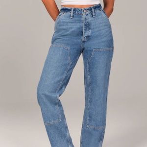 Abercrombie Curve Love High Rise Carpenter Dad Jean